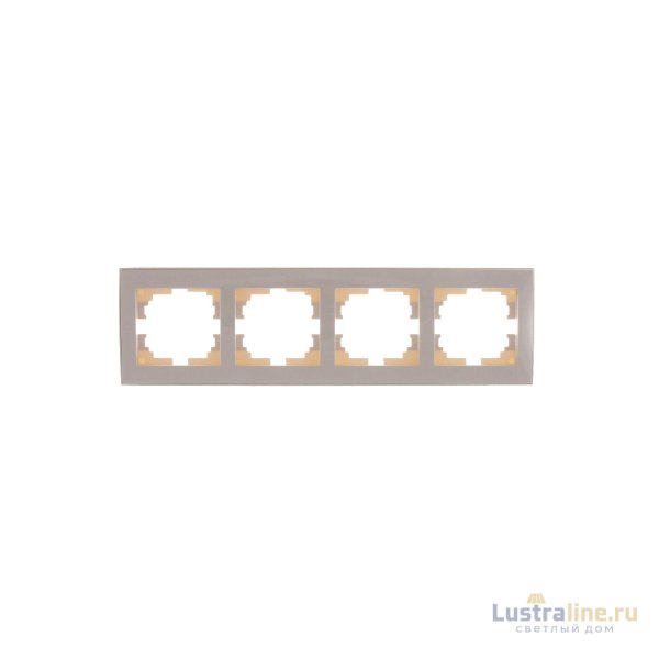 Рамка 4-местная горизонтальная Lezard Rain 703-0303-149