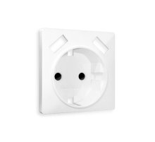 Лицевая панель для розетки с/з со шторками 2USB A+A Ambrella Volt Alfa AP1090