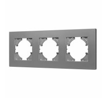 Рамка на 3 поста пластиковая Arlight FRM-PERIO-PL-3-GR 049756
