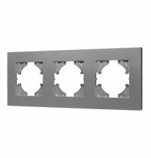 Рамка на 3 поста пластиковая Arlight FRM-PERIO-PL-3-GR 049756