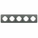 Рамка на 5 постов стеклянная Arlight FRM-OMALI-SFGS-5-GR 049722