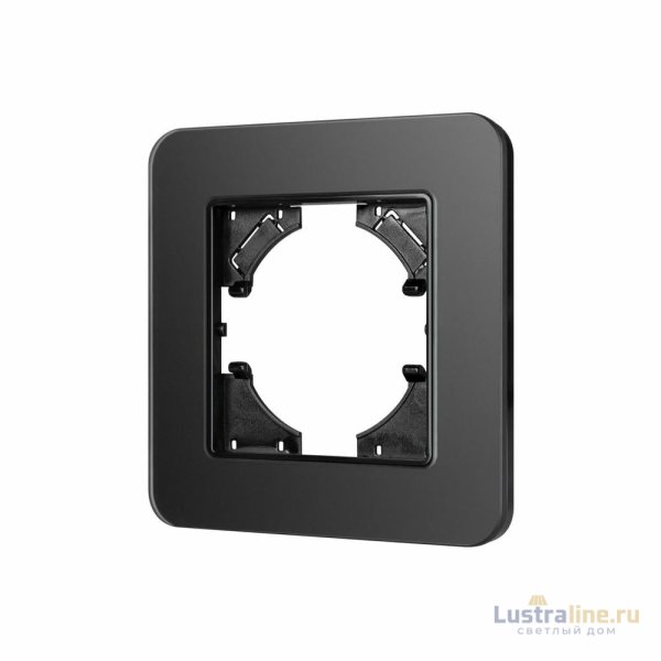 Рамка стеклянная на 1 пост Arlight FRM-OMALI-SFGS-1-BK 049676