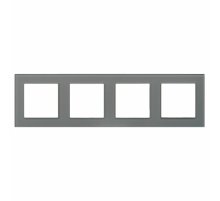 Рамка на 4 поста Arlight FRM-GLARE-GS-4-GR 043804