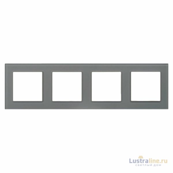 Рамка на 4 поста Arlight FRM-GLARE-GS-4-GR 043804