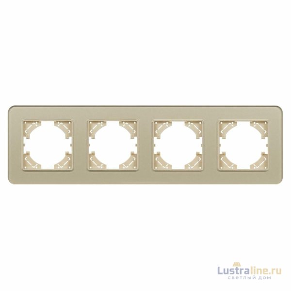Рамка на 4 поста стеклянная Arlight FRM-OMALI-SFGS-4-GD 049719