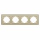 Рамка на 4 поста стеклянная Arlight FRM-OMALI-SFGS-4-GD 049719