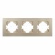 Рамка на 3 поста пластиковая Arlight FRM-PERIO-PL-3-GD 049757