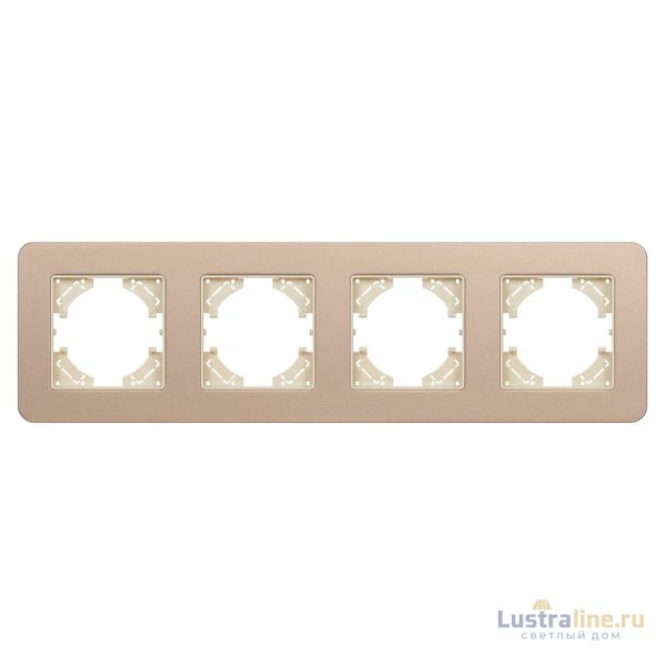 Рамка на 4 поста алюминиевая Arlight FRM-AKIRY-SFAL-4-GD 049745