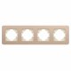 Рамка на 4 поста алюминиевая Arlight FRM-AKIRY-SFAL-4-GD 049745