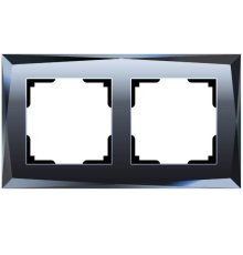 Рамка на 2 поста Werkel Diamant черный W0021208 4690389158810