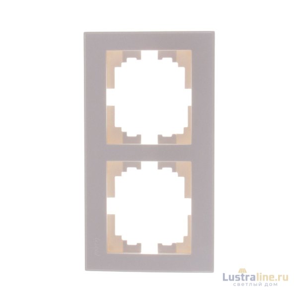Рамка 2-местная горизонтальная Lezard Rain 703-3030-147