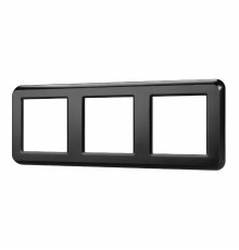 Рамка трехместная Arlight FRM-VERSA-PL-3-BK 043784
