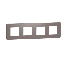 Рамка 4-постовая Schneider Electric Unica New NU280816