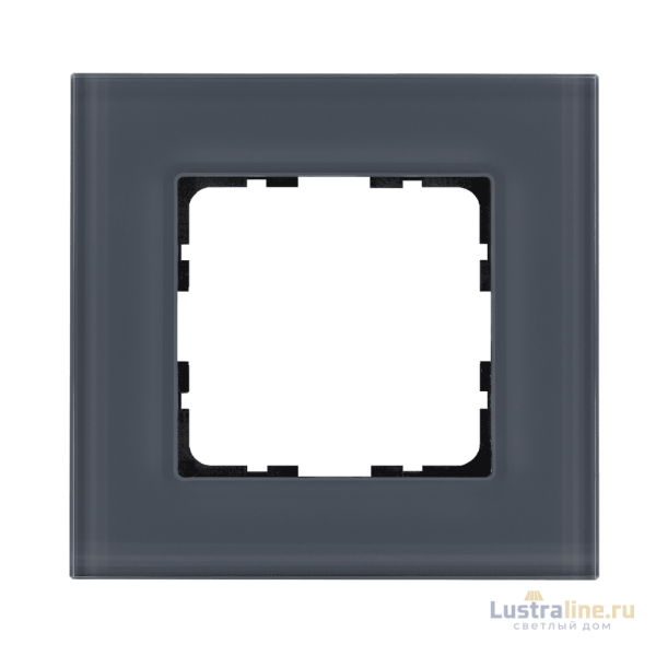 Рамка 1-постовая, стекло Маренго Jasmart G-Glass G1001GC