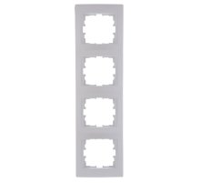 Рамка 4-местная вертикальная Lezard Karina 707-3000-154 Рамка 4-местная вертикальная Lezard Karina 707-3000-154