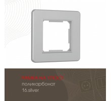 Рамка одноместная Arte Milano 502.16-1.silver