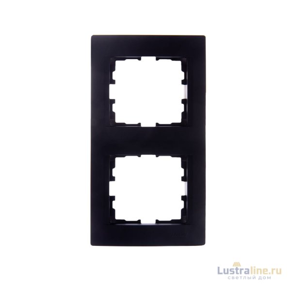 Рамка 2-местная вертикальная Lezard Karina 707-4200-152