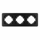 Рамка на 3 поста алюминиевая Arlight FRM-AKIRY-AL-3-BK 049729