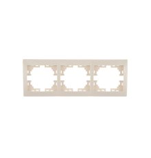 Рамка 3-местная горизонтальная Lezard Mira 701-0300-148