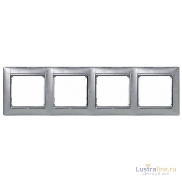 Рамка 4-постовая Legrand Valena алюминий модерн 770344