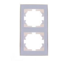 Рамка 2-местная вертикальная Lezard Rain 703-0226-152