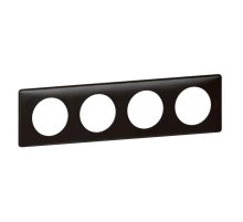 Рамка 4-постовая Legrand Celiane карбон 068984