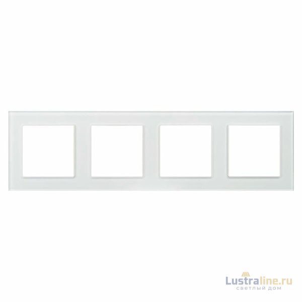 Рамка четырехместная Arlight FRM-GLARE-GS-4-WH 043802