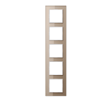 Рамка пятиместная Jung AC585GLCH Рамка пятиместная Jung AC585GLCH