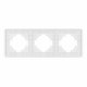 Рамка на 3 поста стеклянная Arlight FRM-OMALI-GS-3-WH 049696