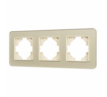 Рамка на 3 поста стеклянная Arlight FRM-OMALI-SFGS-3-GD 049715