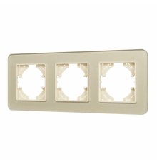 Рамка на 3 поста стеклянная Arlight FRM-OMALI-SFGS-3-GD 049715