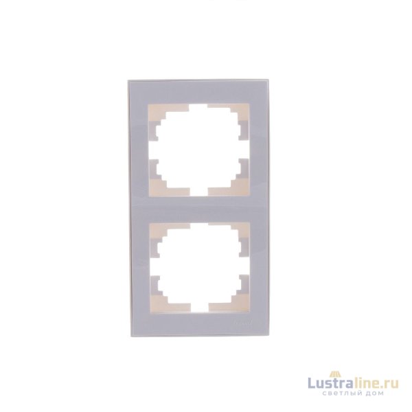 Рамка 2-местная вертикальная Lezard Rain 703-0202-152