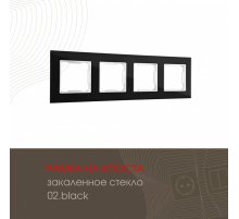 Рамка четырехместная Arte Milano 503.02-4.black