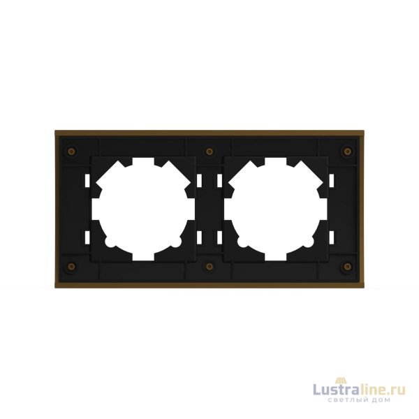 Рамка двухместная ELBI Zena Platin 500-073500-226
