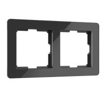 Рамка на 2 поста Werkel Acrylic черный 4690389184857 W0022708