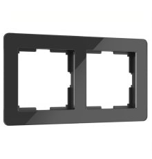Рамка на 2 поста Werkel Acrylic черный 4690389184857 W0022708