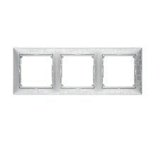 Рамка 3-постовая Legrand Valena алюминий модерн 770343