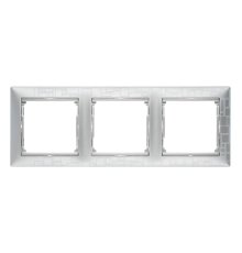 Рамка 3-постовая Legrand Valena алюминий модерн 770343