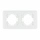 Рамка на 2 поста стеклянная Arlight FRM-OMALI-GS-2-WH 049692