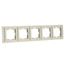 Рамка на 5 постов Mono Electric Larissa крем 103-171700-164