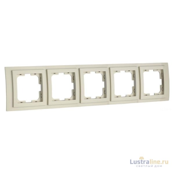 Рамка на 5 постов Mono Electric Larissa крем 103-171700-164