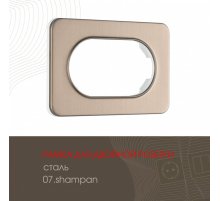 Рамка для двойной розетки Arte Milano 502.07-double.shampan