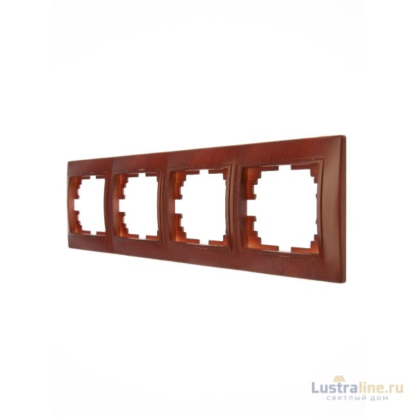 Рамка 4-местная горизонтальная Lezard Mira 701-0601-149