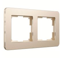 Рамка на 2 поста Werkel Platinum шампань 4690389184468 W0022611