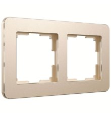 Рамка на 2 поста Werkel Platinum шампань 4690389184468 W0022611