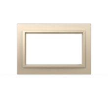 Рамка для двухместной розетки с заземлением ELBI Zena 608-012500-907