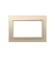 Рамка для двухместной розетки с заземлением ELBI Zena 608-012500-907