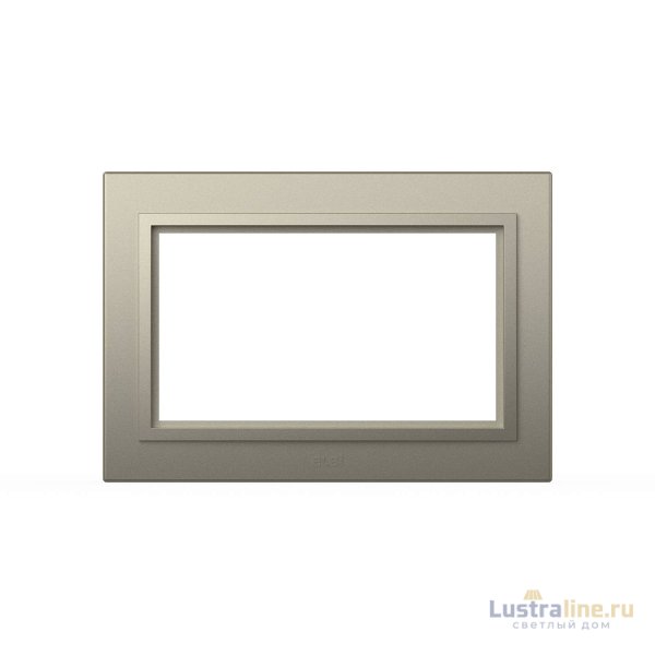 Рамка для двухместной розетки без заземления ELBI Zena 608-011400-908