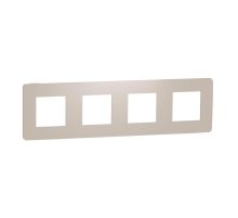 Рамка 4-постовая Schneider Electric Unica New NU280844
