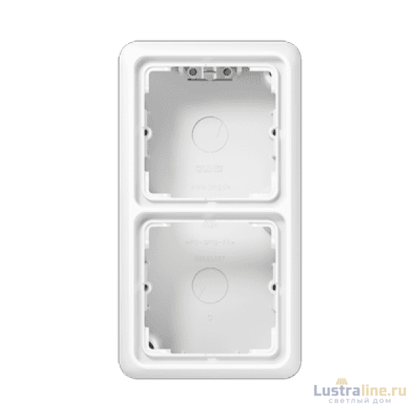 Коробка двухместная Jung CD582AWW
